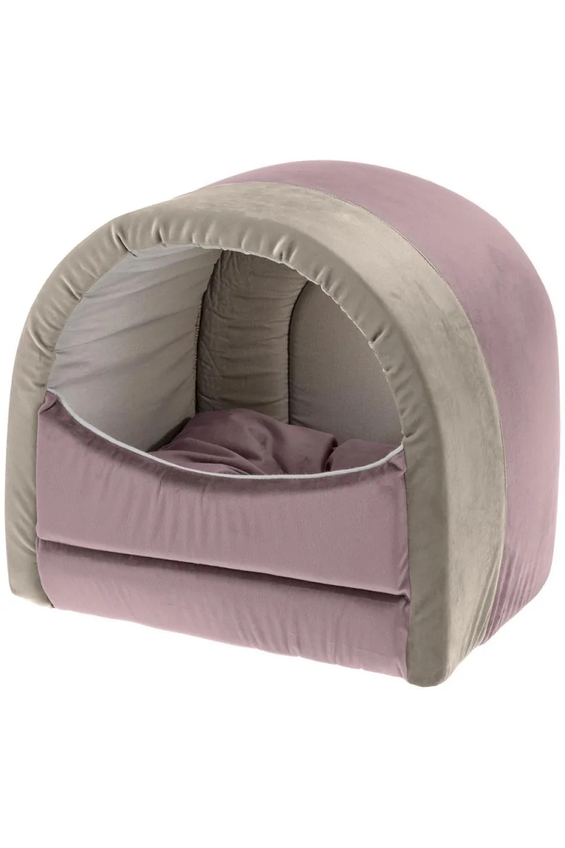 Ferplast Casa Terciopelo Perro Gato Majesty 20 Morado Beige