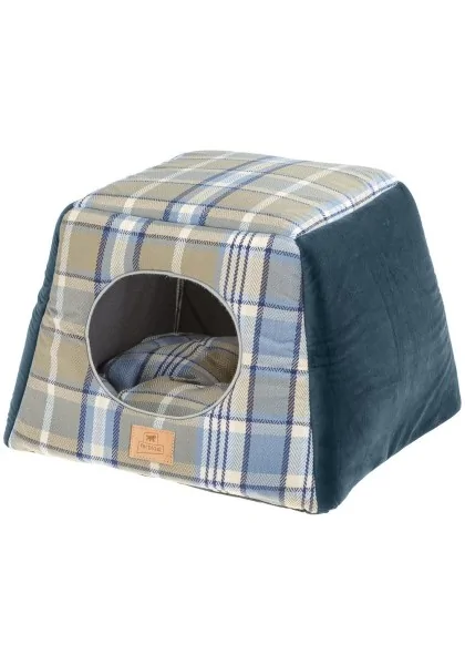 Camas Ferplast Caseta Cama Perro Gato Edinburgh Azul