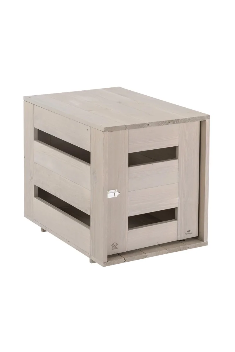 Casetas Ferplast Caseta Inter Madera Dog Home Gris T-S 65X45X54Cm