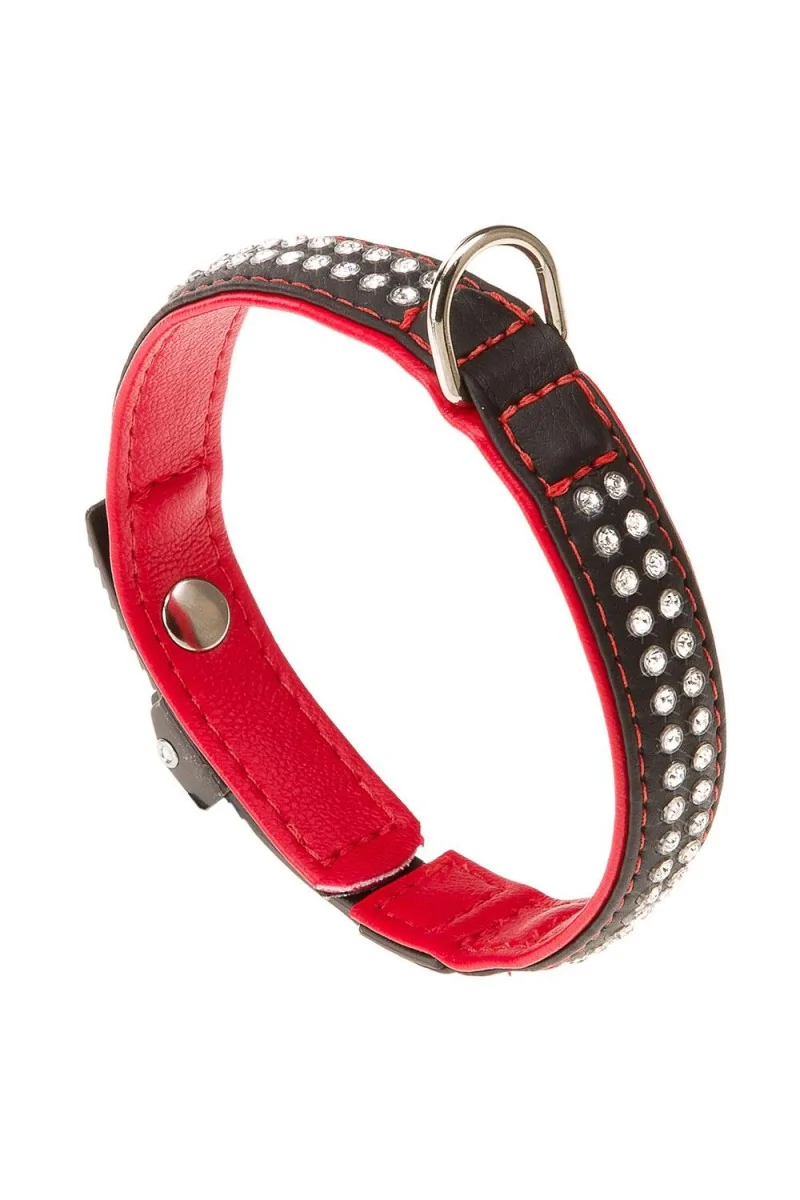 Collares Ferplast Collar Lux C20 35  Black Red