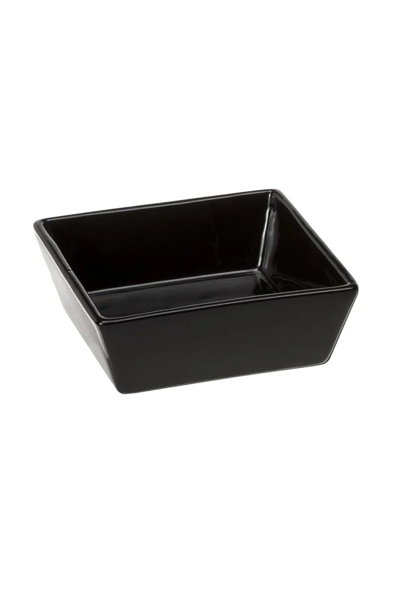 Ferplast Comedero De Ceramica Altair 500Ml 14X14X5Cm Negro