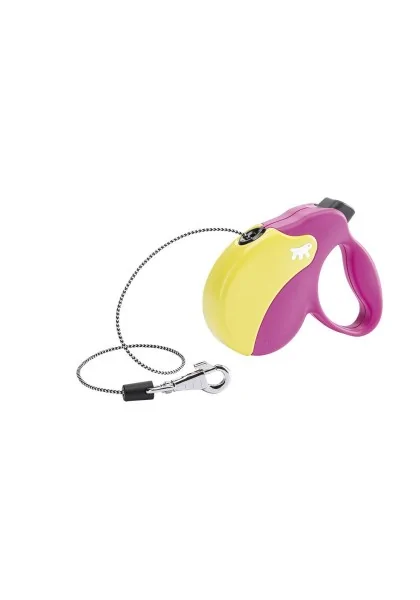 Correa Ferplast Correa Amigo Mini Cordon Fuchsia Yellow