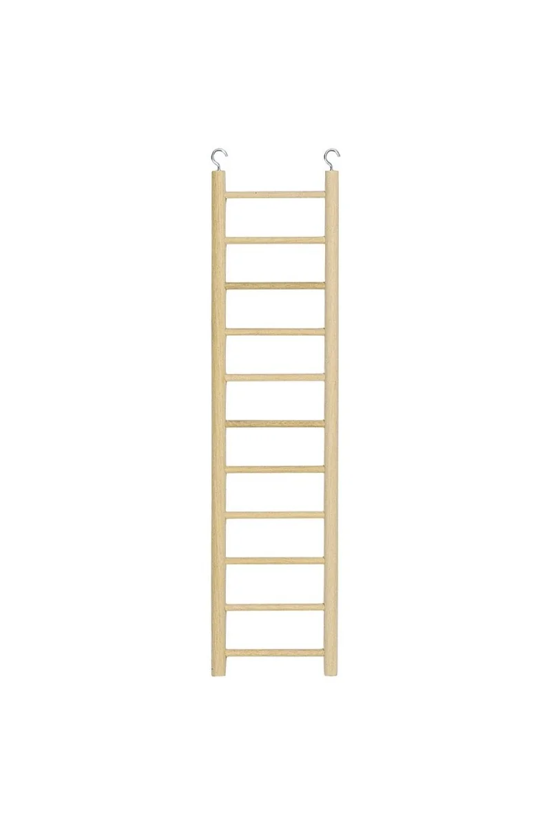 Ferplast Escalera Madera Para Periquitos Cacatuas 11X45Cm