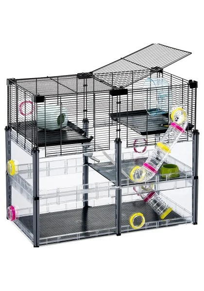 Jaulas Ferplast Jaula Multipla Hamster Crystal Black